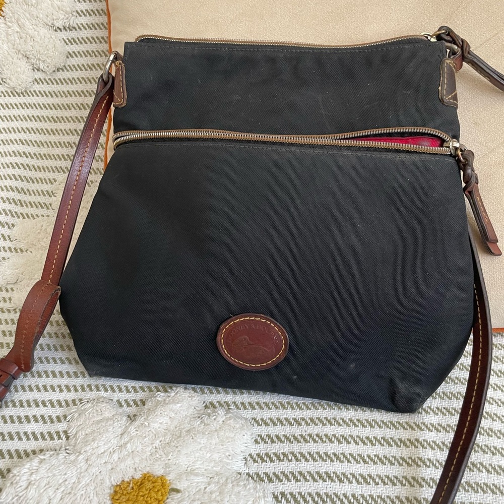 Dooney & Bourke Classic Black Canvas Crossbody Bag